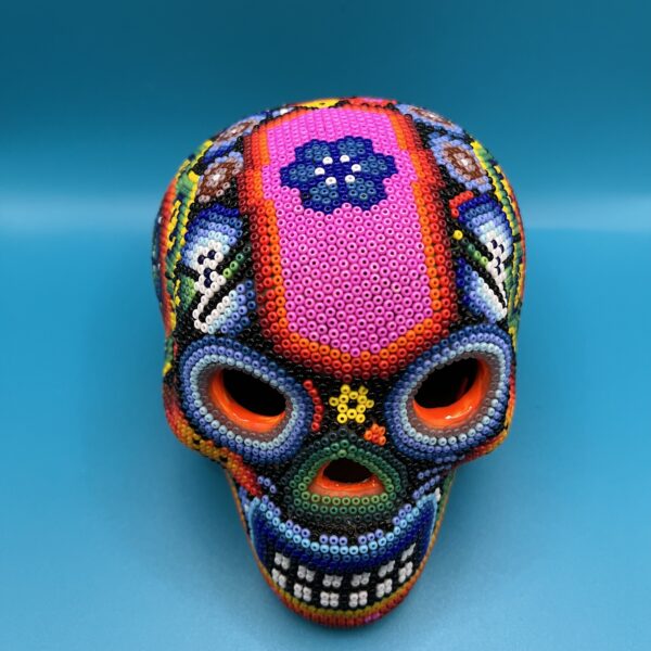 Calavera Huichol - Oeuvre d'art 100 % mexicaine – Image 2