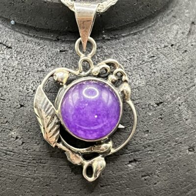 Pendentif argent 925 + Améthyste "Flor del cielo"