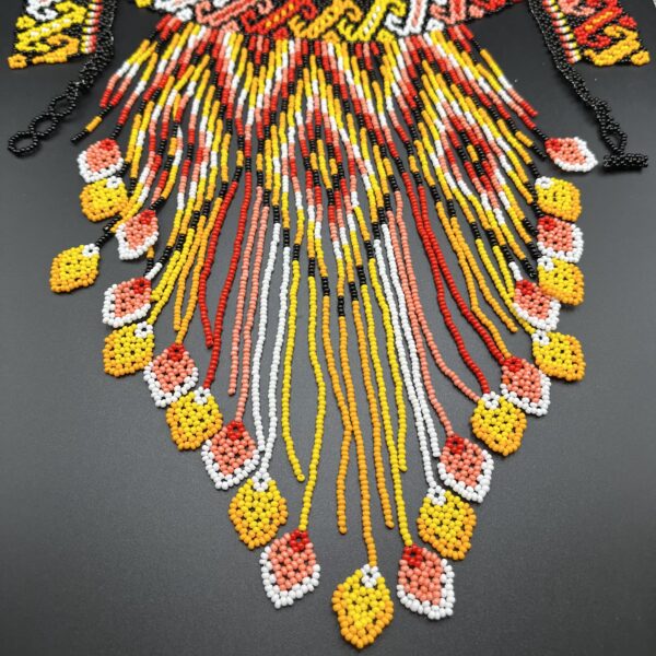 Collier artisanat Huicho 100 % mexicano - "Fuego del amor"