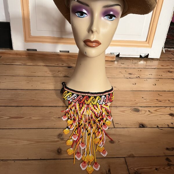 Collier artisanat Huicho 100 % mexicano - "Fuego del amor" – Image 2