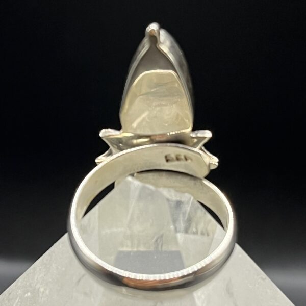 Bague argent 925 - pierre naturelle pierre de soleil et améthyste "Sol y Luna" – Image 2